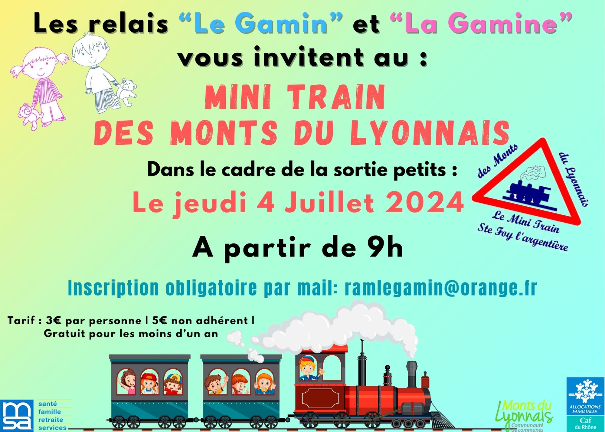 sortie petits 2024 minitrain des monts du lyonnais